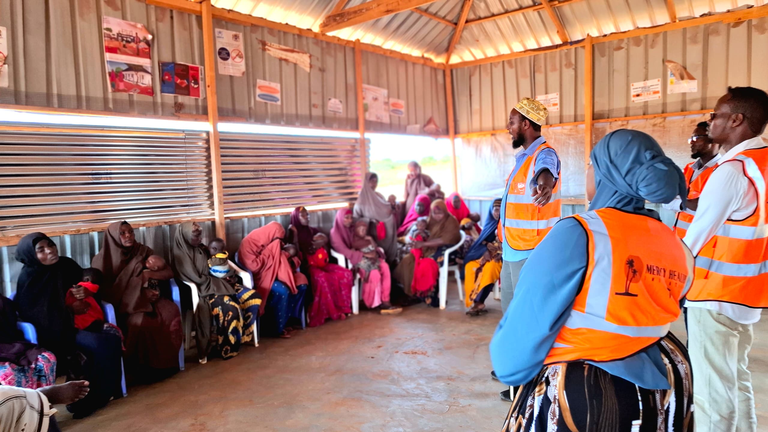 MHI staff conducting health education in Somalia